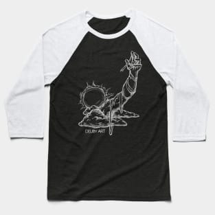 Sun God (White) - Deuby Art Baseball T-Shirt